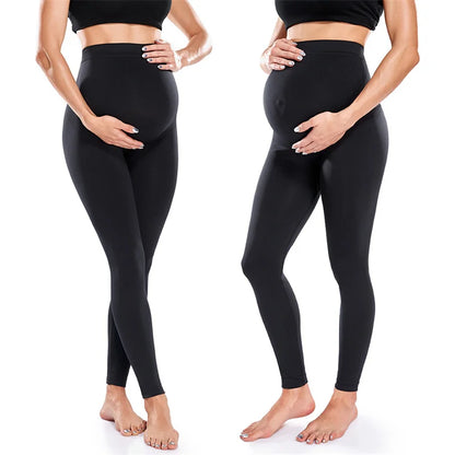 Maternity Leggings Women High Waist Pants Skinny Maternity Clothes for Pregnant Women Belly Support High Elasticity Shapewear