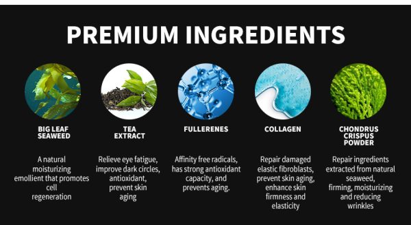 Green Algae Eye Mask – 60 Hydrating Under-Eye Patches - Image 3