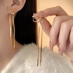 Non-Tarnish Bow Drop Earrings – Hypoallergenic & Elegant Dangle Design