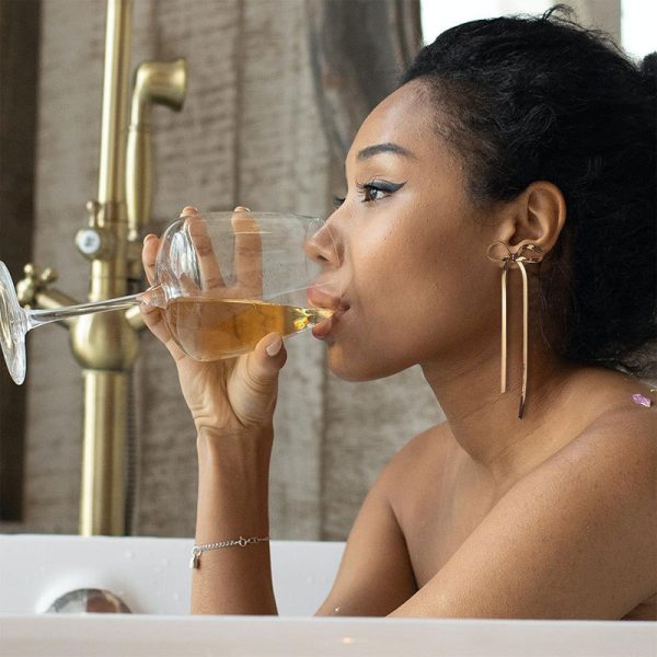 Non-Tarnish Bow Drop Earrings – Hypoallergenic & Elegant Dangle Design - Image 2