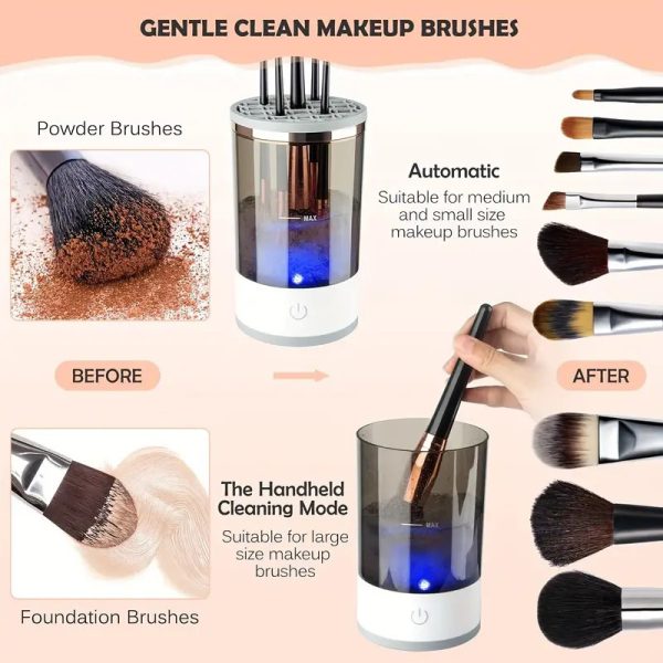 Electric Makeup Brush Cleaner – Sonic-Powered Deep Cleaning Machine - Image 2