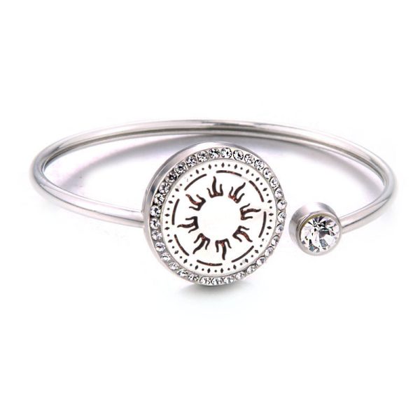 Aromatherapy Diffuser Bracelet – Silver-Plated Zodiac Design for Essential Oils - Image 6