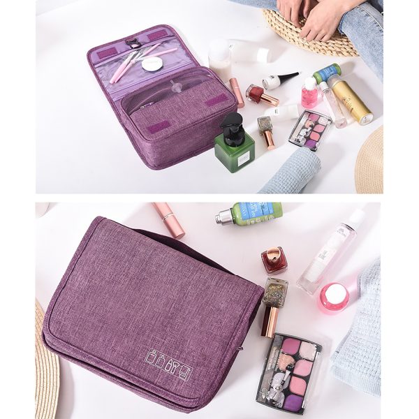 Hanging Travel Toiletry Bag – Waterproof Multi-Compartment Organizer Pouch - Image 4