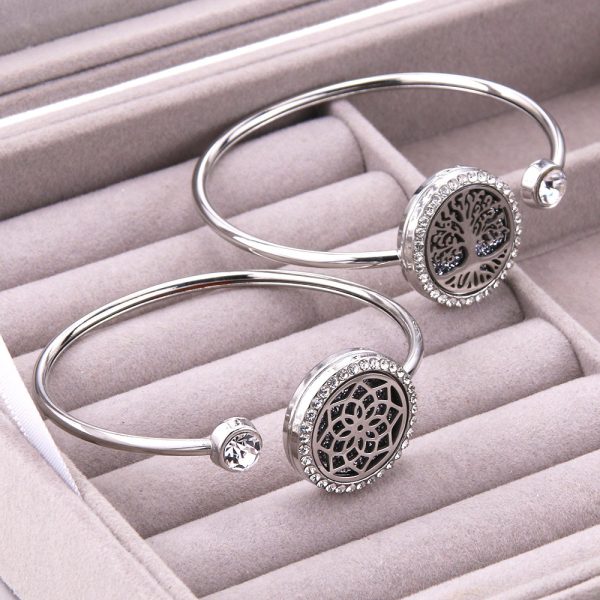 Aromatherapy Diffuser Bracelet – Silver-Plated Zodiac Design for Essential Oils - Image 10
