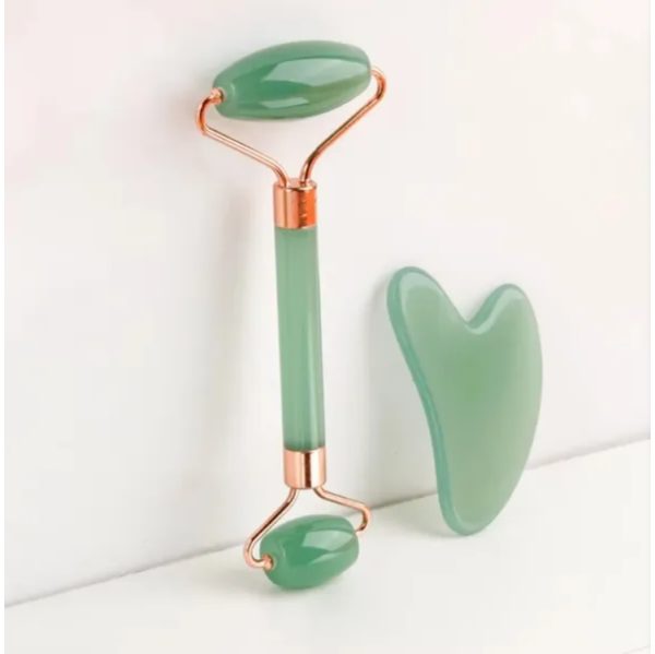 2PCS Gua Sha Massage Stone – Facial Lifting & Sculpting Scraper Set - Image 5