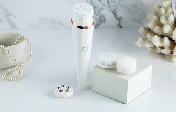 4-in-1 Electric Facial Cleansing Brush – USB Rechargeable - Image 2