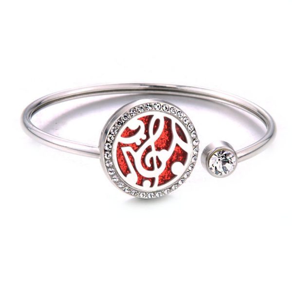 Aromatherapy Diffuser Bracelet – Silver-Plated Zodiac Design for Essential Oils - Image 9