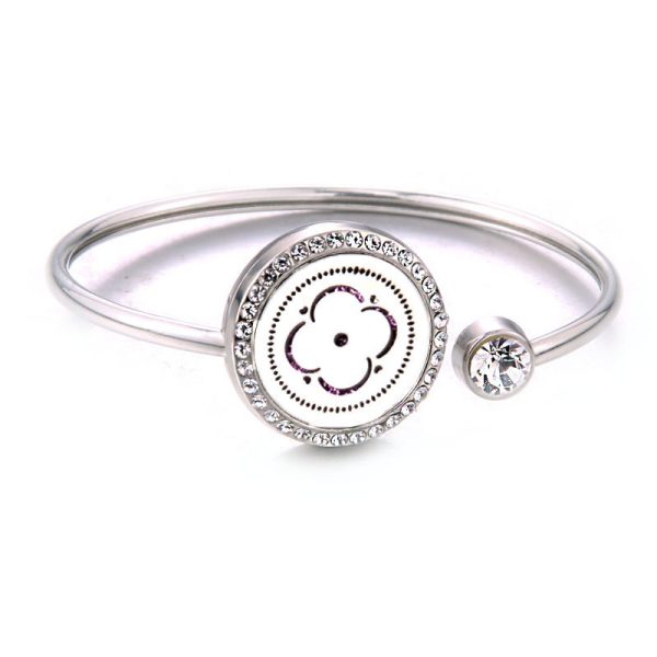 Aromatherapy Diffuser Bracelet – Silver-Plated Zodiac Design for Essential Oils - Image 4