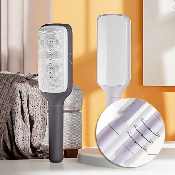 Self-Cleaning Hairbrush – Easy Twist-to-Clean Design - Image 9